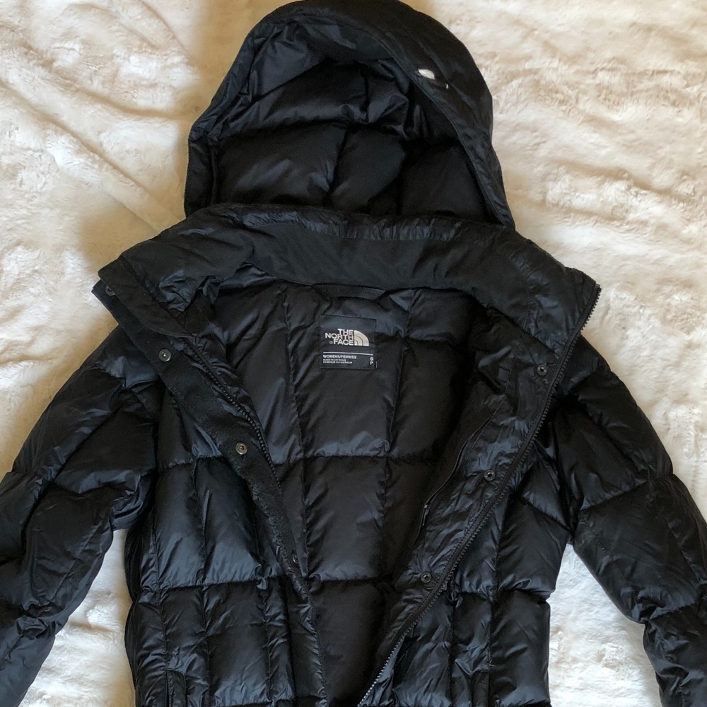 Long North Face Puffer Down Coat
